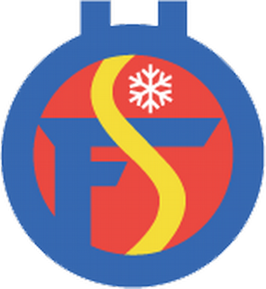 Logotyp för Östersund-Frösö Slalomklubb.
